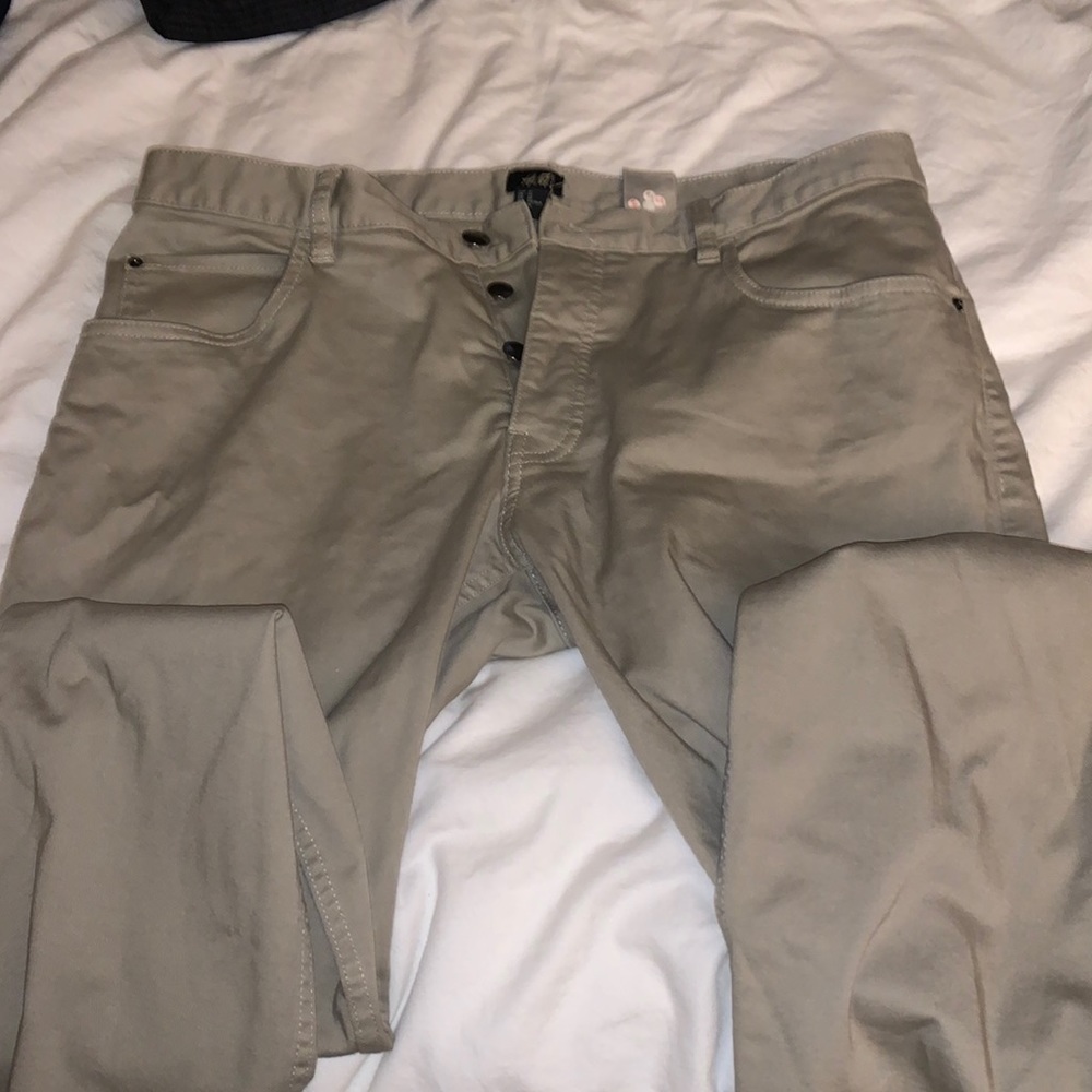 Men’s button fly khakis
